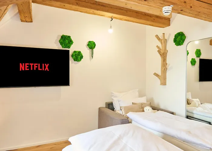 Wood World Luxury Ii Massage - Bergblick - Parken - Kueche - Light Show - Trampolin Apartman Markdorf